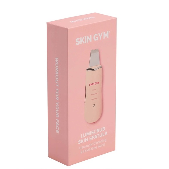 Skin Gym Lumiscrub Ultrasonic Facial Spatula – Pink - NIB - Picture 1 of 8